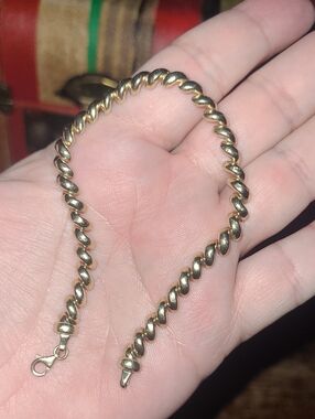 Solid Gold Link Bracelet Classic San Marco Rare